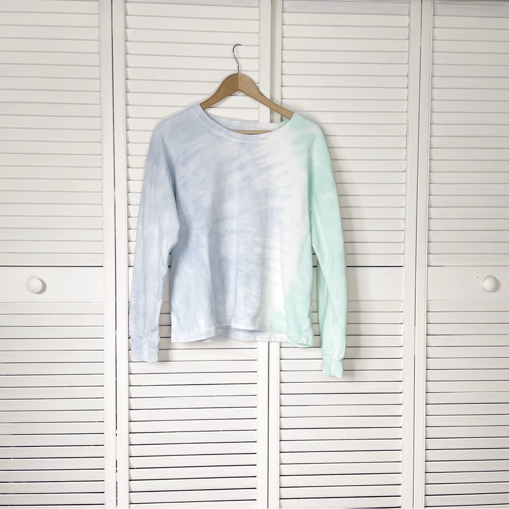 J Crew tie dye boxy sweatshirt